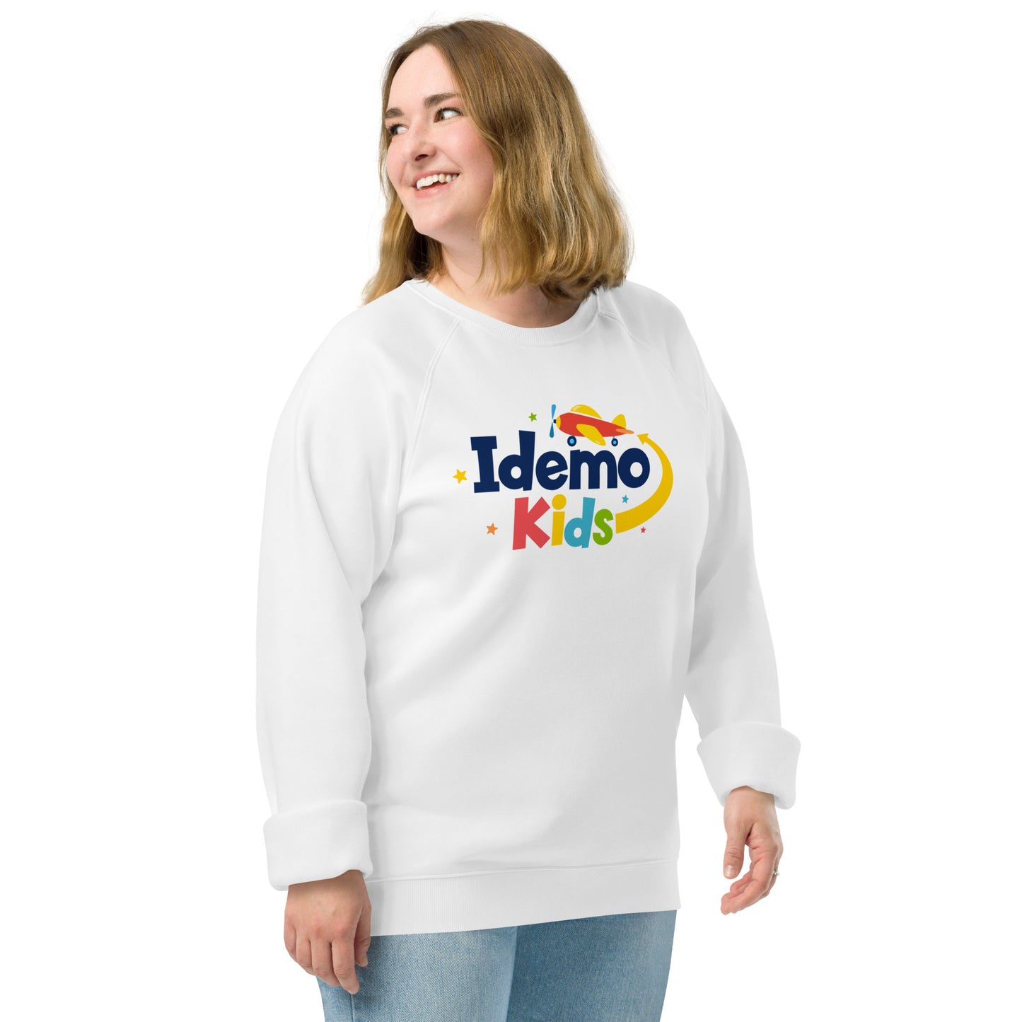 Idemo Kids Unisex organic raglan sweatshirt - STORYBOOKSONG