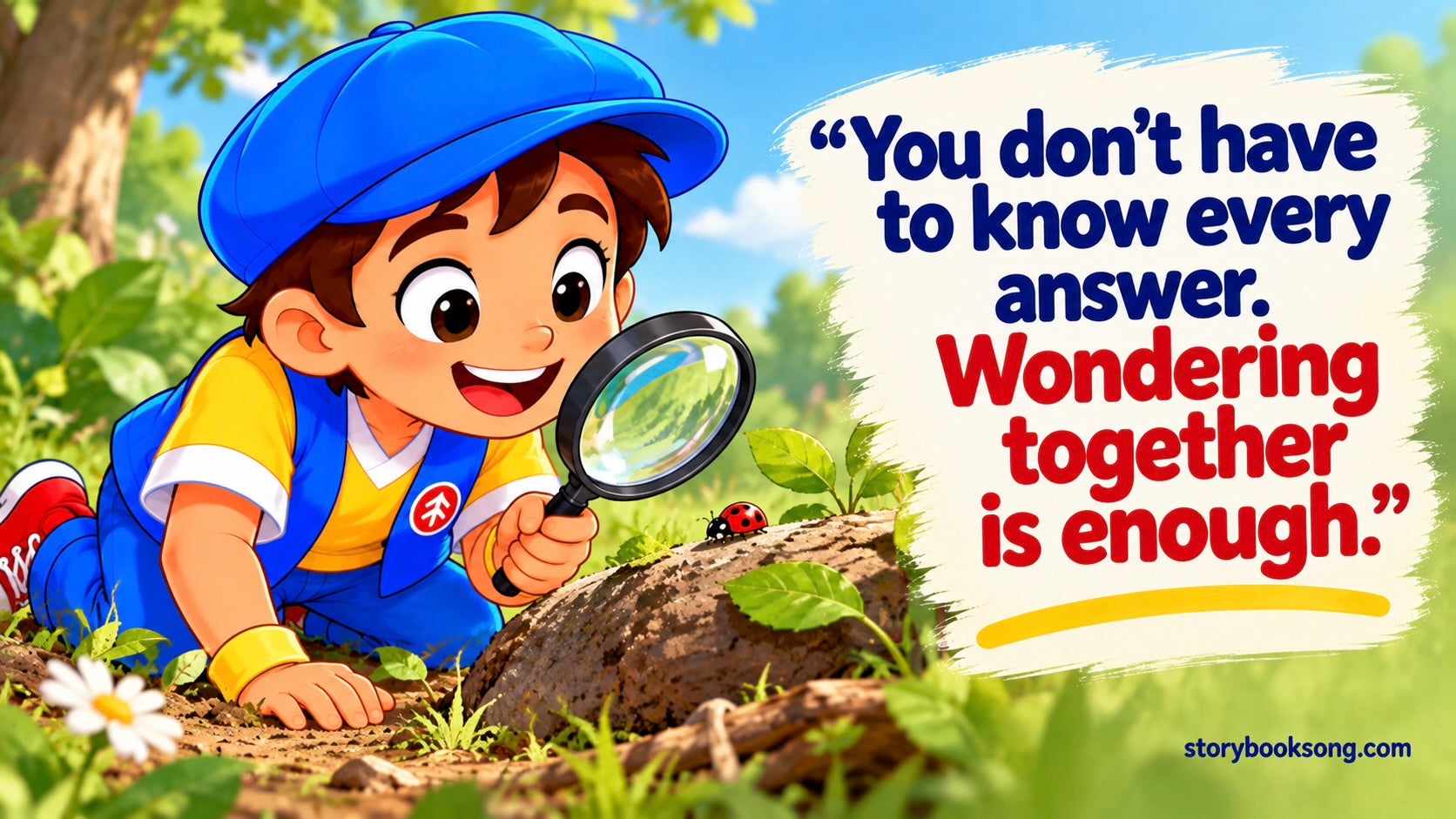 You don’t have to know every answer. Wondering together is enough.