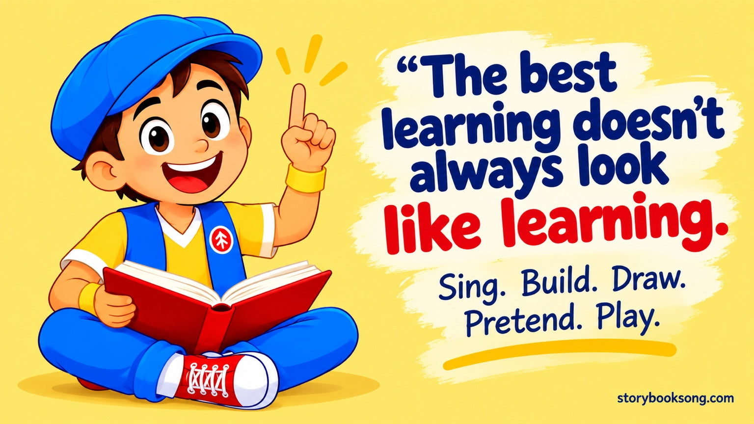 The best learning doesn’t always look like learning. Sing. Build. Draw. Pretend. Play.