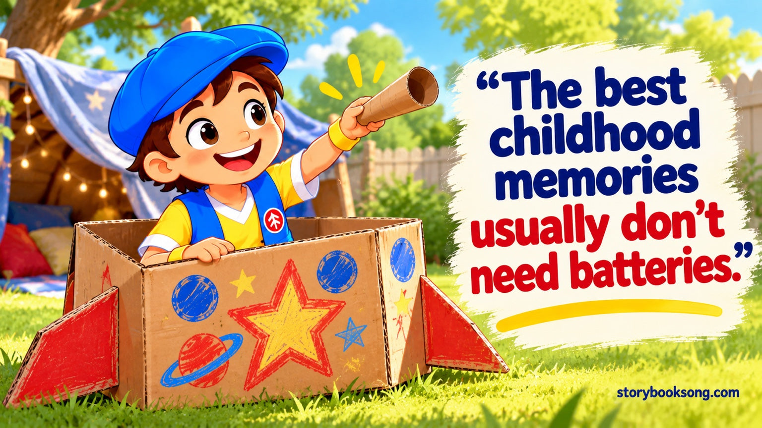 The best childhood memories usually don’t need batteries.